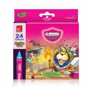 24 Master Art Wax Crayons สีเทียน ขนาด 24 ไซส์ Jumbo