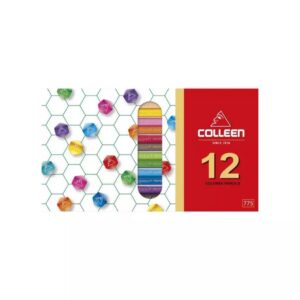 Image_25680710_225628_093 สีไม้คลอลีน 12 สี สีไม้คอลลีนหัวเดียว แท่งเหลี่ยม สีเข้ม คม ชัด