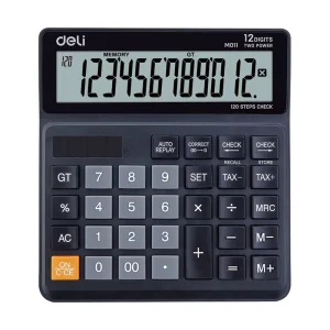 gus เครื่องคิดเลข Deli M011 20 ขนาดกลาง ขนาดเครื่อง 139*131*30mm