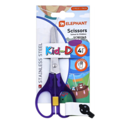 ดีไซน์ที่ยังไม่ได้ตั้งชื่อ (4) Elephant ตราช้าง กรรไกร SCB0345 (KID-D) สีม่วง ที่สุดของกรรไกรวัยซน